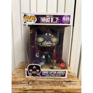 Funko Pop! Marvel What If? Zombie Captain America 10” GameStop Exclusive #949